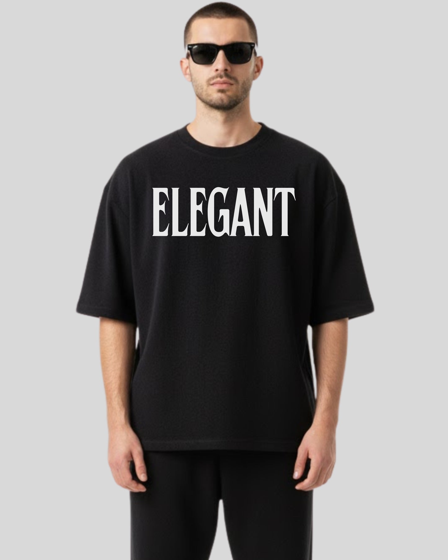 ELEGANT Oversized terry T-shirt